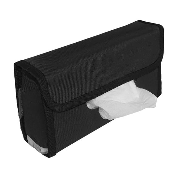 FH Group Car Visor Tissue Holder with 2 Packs of Tissues - Black