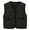 Black, variant on Boys Retro Puffer Vest Quilted Button Front Pocke 1ed Winter Warm Sleeveless Jacke1 Kids Casual Lightweight Outerwear