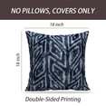 thumbnail image 2 of LALILO Throw Pillow Covers Indigo Ornate Bold Graphic Motif Blue Cushion Cover 18" x 18", 2 Pack, 2 of 6