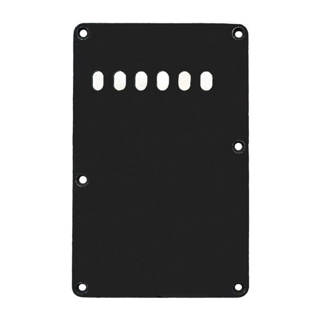 Cubierta de cavidad de trémolo shamjiam placa trasera reemplazo guitarra eléctrica 6 agujeros Negro