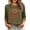 Army Green, variant on Halloween Tops for Women Funny Vintage Witch Graphic Tees Tops Casual Crewneck 3/4 Length Sleeve Witch Shirt for Halloween Party Costumes Fall Events and Casual Wear