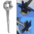 thumbnail image 3 of Llave universal para tapa de tambor de aceite de de 2 "/4" 10/15/20/30/55 galones Tapa de apertura de tapón de aluminio para piezas Sunnimix Llave para tapa de bidón de aceite, 3 of 8