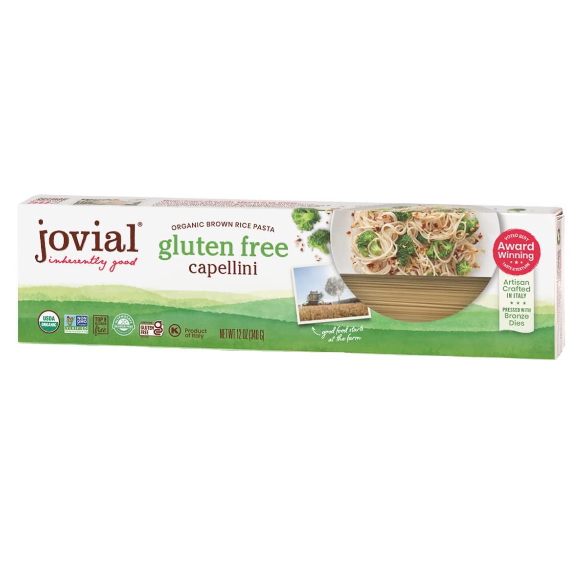 Jovial Whole Grain Brown Rice Capellini Pasta Pasta Capellini