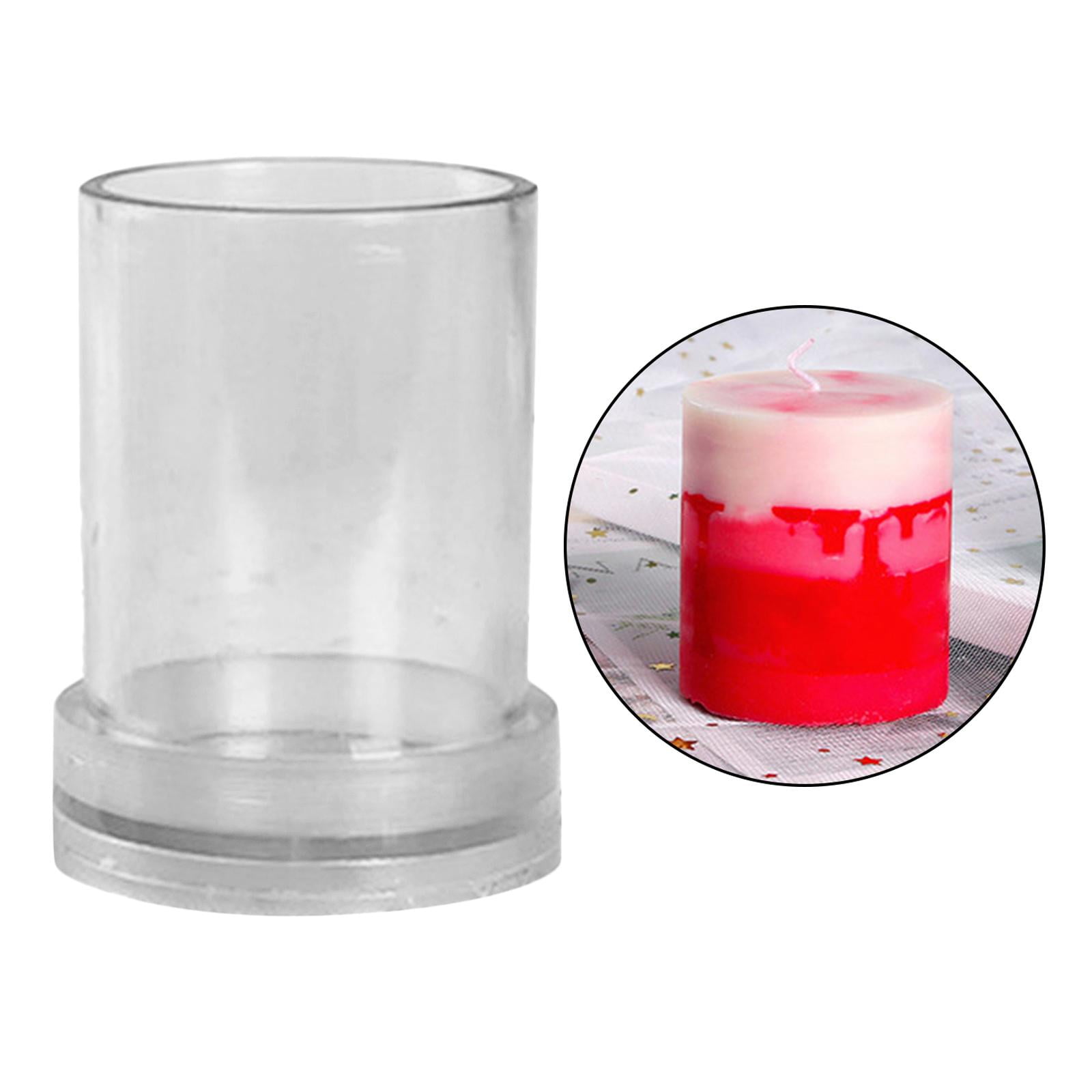 FVDPWYE 2 Pieces Plastic Candle Mold for Candle Making Candle Making Molds DIY Soap