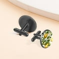 thumbnail image 6 of Pear Men's Cufflink for Formal Wear Made of Stainless Steel for Shirt Cufflink Applicable Scene, 6 of 6