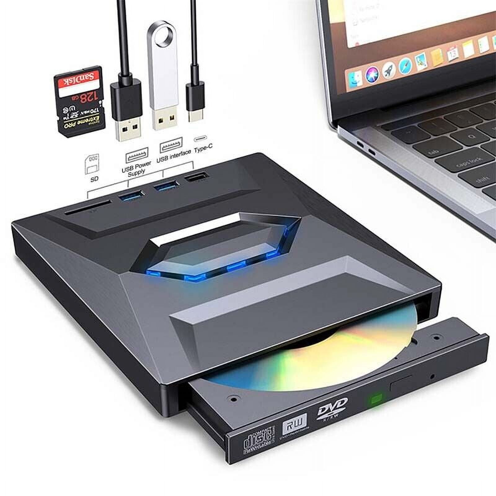 Unidad de CD/DVD externa USB 3.0, unidad de CD portátil Brenner, unidad ...