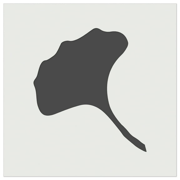 Ginkgo Leaf Solid DIY Cookie Wall Craft Stencil - 5.5 Inch