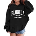 thumbnail image 2 of Florida 1989 Palm Island Graphic Hoodies for Girls Boys Long Sleeve Loose Hooded Sweatshirt Pockets Kids Pullover 3-12 Years, 2 of 5