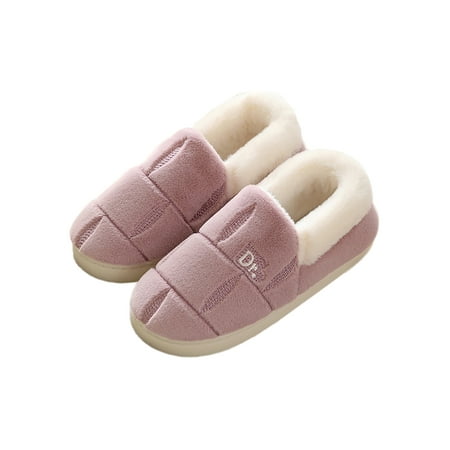 

Gomelly Unisex Fuzzy Slipper Cozy House Shoes Memory Foam Plush Slippers Lightweight Winter Shoe Cold Weather Indoor Warm Moccasins Purple 5.5-6