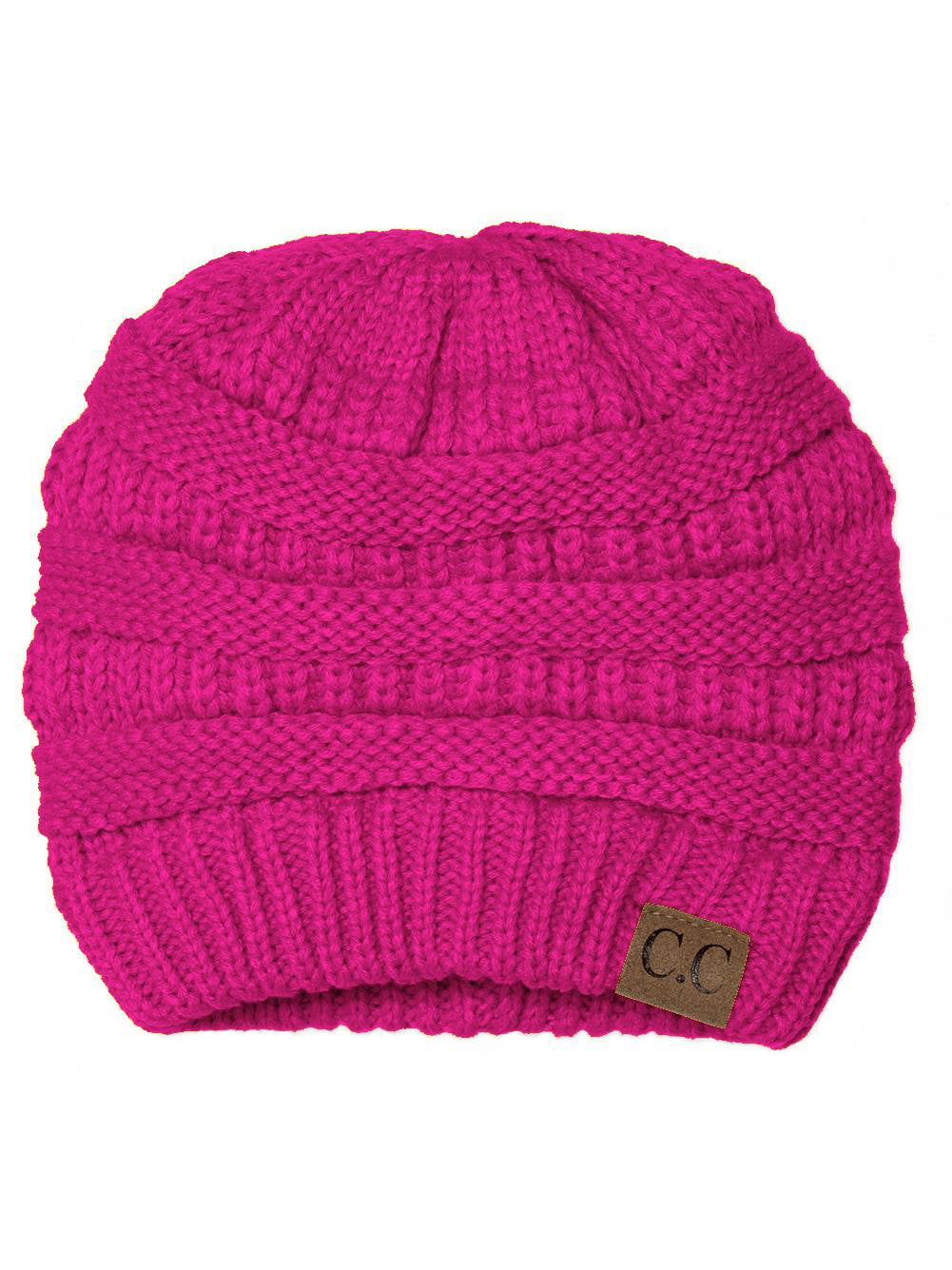 Pink Neon Dare 2B Girls' Lively II Fleece Lined Knit Bobble Beanie Hat 