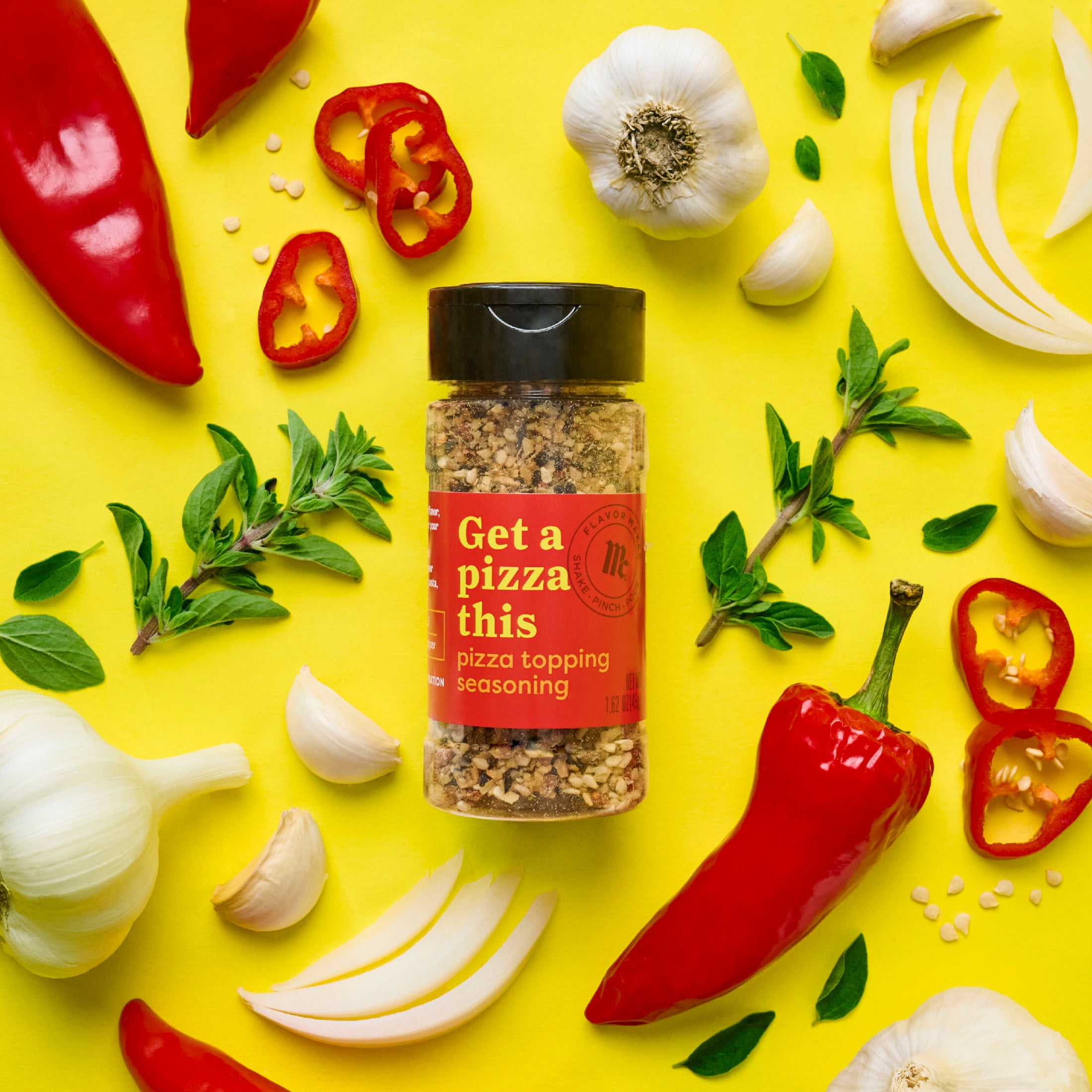 McCormick Flavor Maker Pizza Topping Seasoning, 1.62 oz Bottle