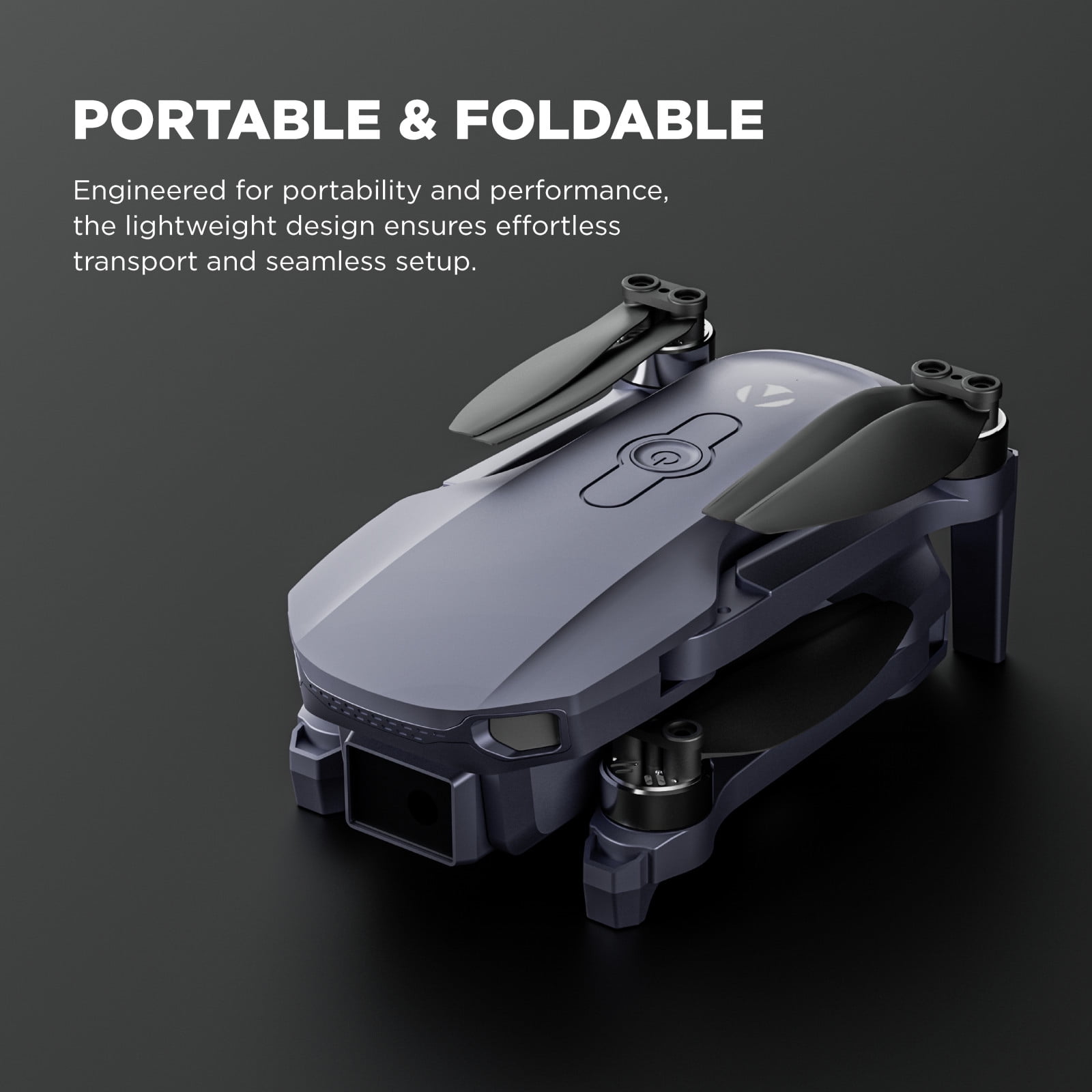 Vivitar Skyhawk GPS Foldable Video Drone with 2.7K HD Camera, 16-Minute Flight Time, Wireless Controller, Brushless Motors, and Travel Carry Case, Ideal for Aerial Photography &Video Recording