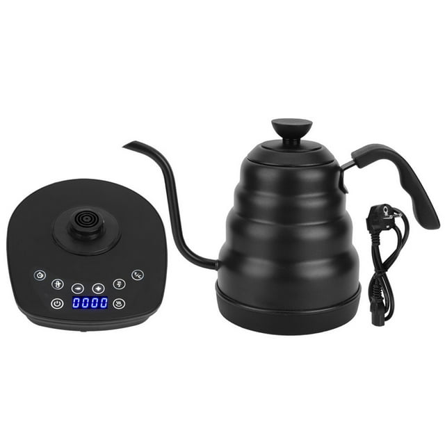 Black EU Plug Coffee Kettle, Electric Coffee Kettle, Gooseneck Coffee Pot, For Home Office
