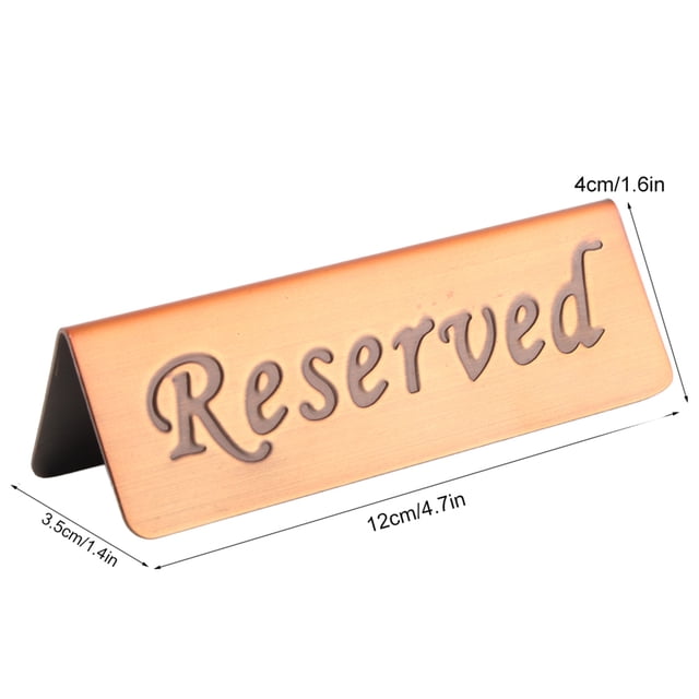 Letrero Reservado Para Restaurante, Letrero Reservado, Puntas De Doble Cara Convenientes Para Almacenar Hoteles, Restaurantes, Clubes Nocturnos Para Uso En Cafeterías