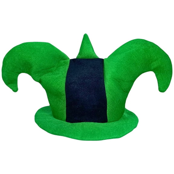 Jiibva Jester Clown Hat, Circus Hat Carnival Party Headwear for Halloween Party for Adults