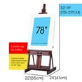 MEEDEN Wooden HFrame Studio Easel, Large Professional Artist Easel