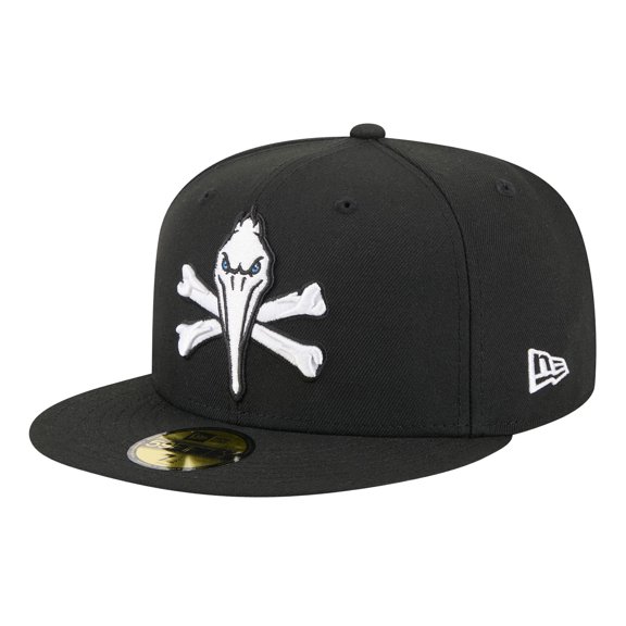 Men's-New Era  Black Myrtle Beach Pelicans Theme Nights 59FIFTY Fitted Hat
