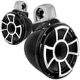 thumbnail image 2 of Wet Sounds REV10B-FC-SA 10" Black Tower Speakers with Silver Aluminum Fixed Clamps & SYN-DX2.3 1200 Watt Amplifier, 2 of 8