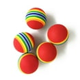 thumbnail image 4 of SHISUYAN EVA Rainbow Ball Toy for Pets Playing Vibrant Multi Color Design 3 5CM, 4 of 9