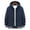 Dark Blue, variant on New Fashion Casual Men's Fleece Long Sleeve Hoodless Casual Jacket Coat for Golf Tennis