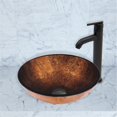 thumbnail image 1 of VIGO Ensemble de Robinet et Évier en Verre Russet Finition Noire Mate, 1 of 1