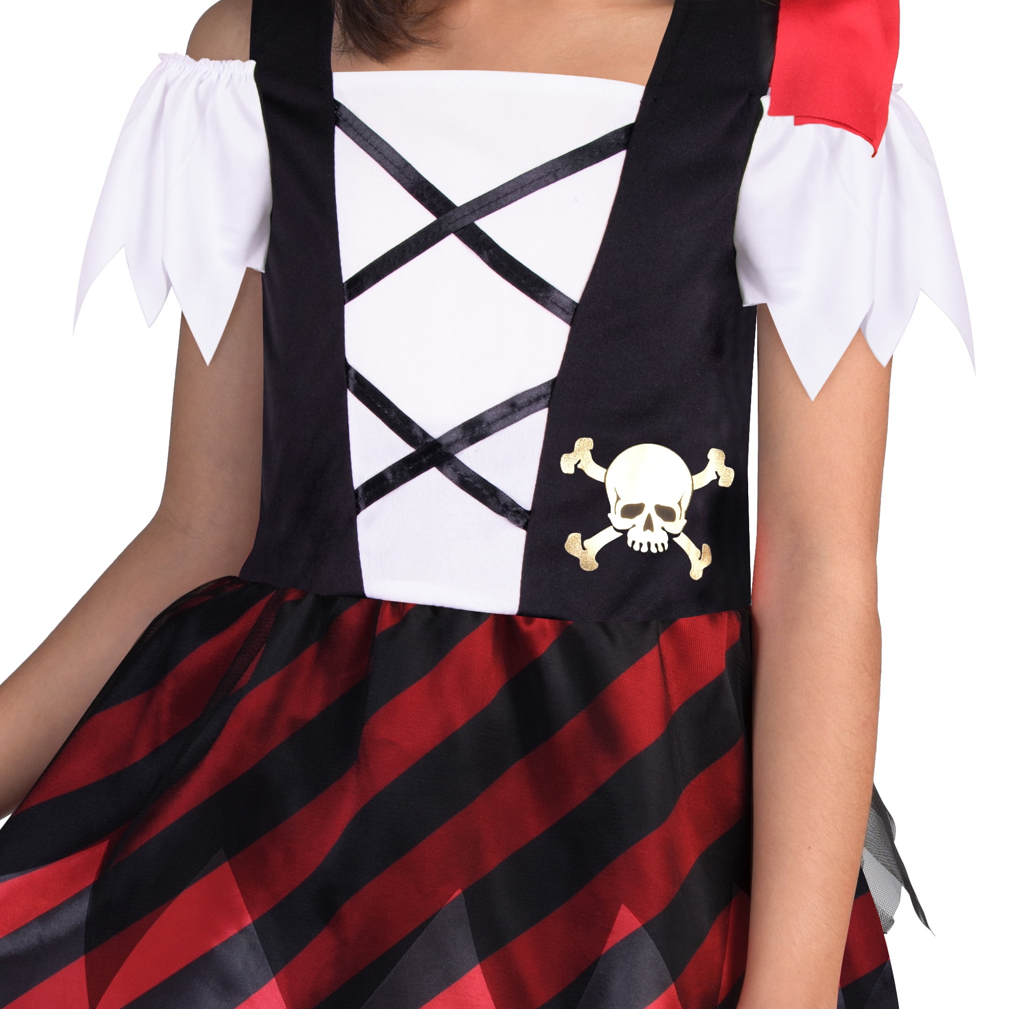 Pirate, Halloween Costume for Children, Girls Size M (7/8), by Way to Celebrate