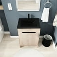 thumbnail image 6 of Bathroom Vanity 24 Inch Freestanding With Black Ceramic Basin & Soft-close Cabinet - Modern Part Plywood Component Doors, 6 of 7