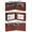 Brown, variant on Men's Bifold Leather Wallet with Two Middle Flaps