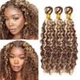 thumbnail image 1 of Hair Bundles HuxoWax Blonde, cabello virgen brasileño de grado 8A, 1 of 6