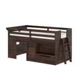 thumbnail image 3 of Max & Lily  Modern Farmhouse Low Loft Bed with Storage Drawer, Solid Wood Bed for Kids, 3 of 13