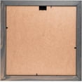 thumbnail image 2 of Rustic Solid Wood Square Collage Photo Frame 12x12 inch – Display Four (4) 4x6 inch Pictures with Mat for Wall Hanging - Grey, 2 of 7