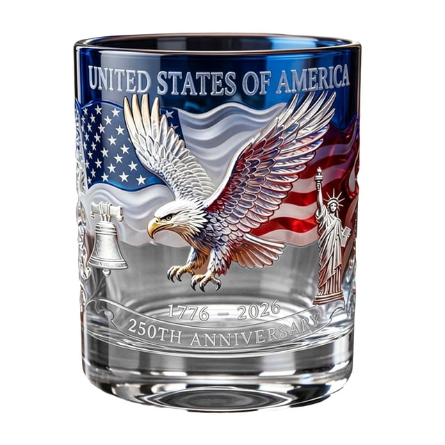 Commemorative Glass For The 250th Anniversary Of The Founding Of The United States