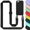 thumbnail image 1 of Mobile Phone Chain for Apple iPhone 7/7S/8/SE 2020 Silicone Protective Case with Length Adjustable Cord Band Neck Band Lanyard GuanGuan, 1 of 5