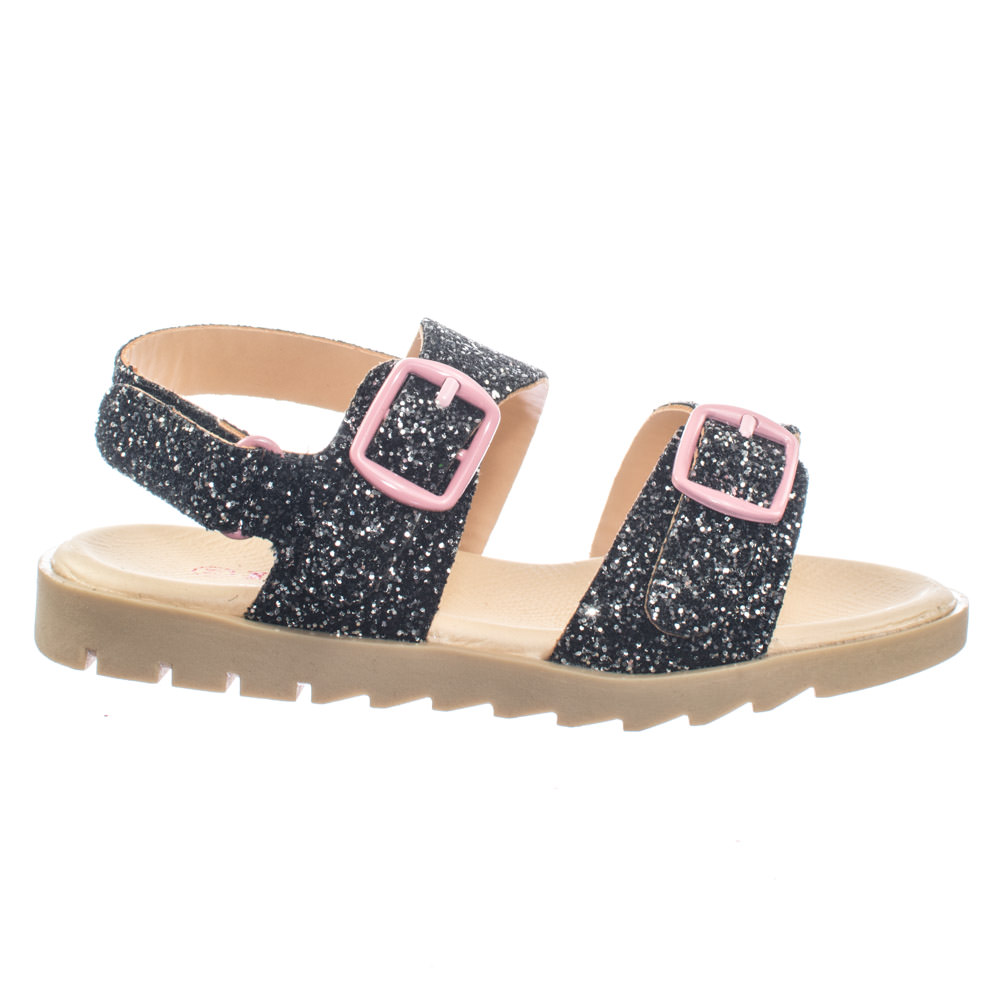 footbed sandals glitter