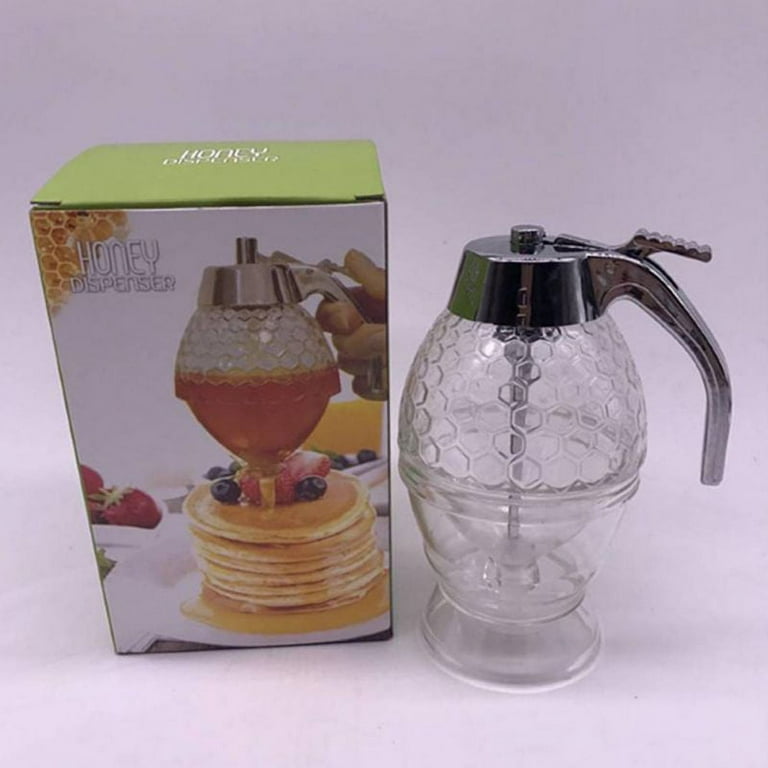 Juice Syrup Cup Bee Drip Dispenser Kettle Kitchen Accessories Honey Jar  Container Storage Pot Stand Holder Squeeze Bottle