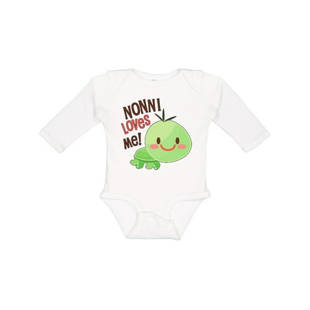 

Inktastic Nonni Loves Me- Cute Turtle Gift Baby Boy or Baby Girl Long Sleeve Bodysuit