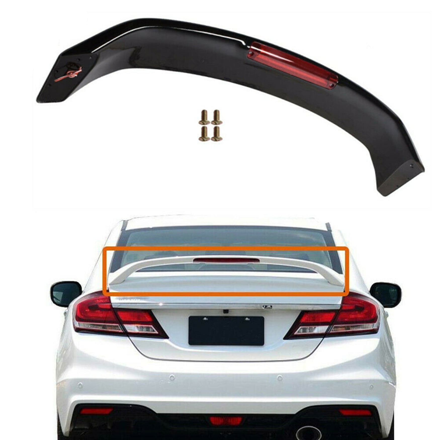 Findauto ABS Trunk Spoiler For 2014-2019 Toyota Corolla Sedan – Factory Style Lip Spoiler Wing, Painted/Unpainted