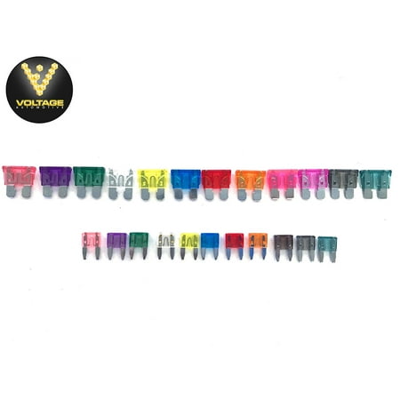 - 120 Pcs. Automotive Fuse Kit Assorted Mini small blade fuse + regular ATC fuse