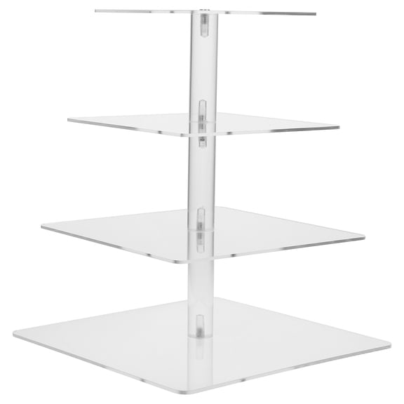 Phenofice Cake Stand Acrylic Transparent 1 Set 12.18X10.34X10.34In