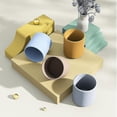 thumbnail image 4 of Vaso de agua de silicona de grado alimenticio anticaída para bebés, con boca abierta, para niños, para aprender a beber, 1 unidad, amarillo, 4 of 5