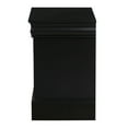 thumbnail image 3 of Benzara Traditional 2 Drawers wood Nightstand By Louis Philippe III, Black, 3 of 5