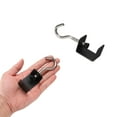 thumbnail image 4 of Uxcell 2pcs Desk Hook Clamp 0.2"-1.4" Clamping Range for Backpack Table Purse, Black, 4 of 7