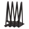 thumbnail image 3 of Hairpin Furniture Leg, Easy Installation Lightweight Stable Hairpin Legs 4PCS Iron  for Nightstand for Desk, 3 of 8