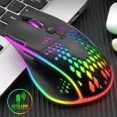 thumbnail image 3 of Ratón inalámbrico para juegos de nido de abeja recargable con luz RGB/clic silencioso/DPI ajustable, ratón óptico para juegos para ordenador portátil kaili Sencillez, 3 of 5