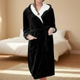 thumbnail image 2 of Jindong Robes en Peluche pour Femmes Robe en Polaire Longue Chaude Peignoir de Bain Veste de Détente Imprimée Robe de Confort Robes pour Femmes, 2 of 5