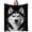Husky, variant on Fiery Blue Wolf Blanket Gifts for Women Men Adults Wolfs Lovers Cozy Plush Lightweight Cool Wolfs Throw Blankets for Bedding Sofa Decor Birthday Gifts 50×40 Inch