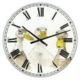 thumbnail image 1 of DesignArt Three White Ducks Large Wall Clock, 1 of 2