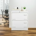 thumbnail image 2 of 2 Drawer Metal Lateral File Cabinet with Lock,Office Vertical Files Cabinet for Home Office, 2 of 6