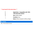 thumbnail image 2 of Hatch Strut - Compatible with 1982 - 1992 Chevy Camaro 1983 1984 1985 1986 1987 1988 1989 1990 1991, 2 of 2