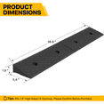 thumbnail image 2 of Magshion 2 Pieces Rubber Curb,2" Rise 39" Length Heavy Duty Loading Driveway Ramp for Cars, Wheelchair, 2 of 8